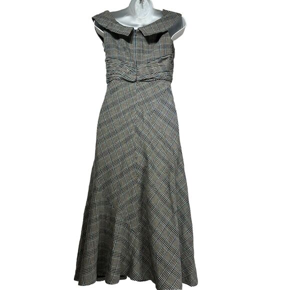marc jacobs wool plaid sleeveless midi dress Size 2 - Picture 2 of 8
